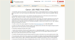 Desktop Screenshot of canon.picsquare.com