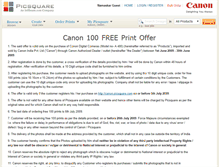Tablet Screenshot of canon.picsquare.com